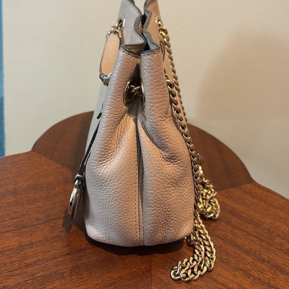 Michael Kors   Convertible Crossbody shoulder bag  pebbled leather khaki tan EUC - Picture 6 of 17